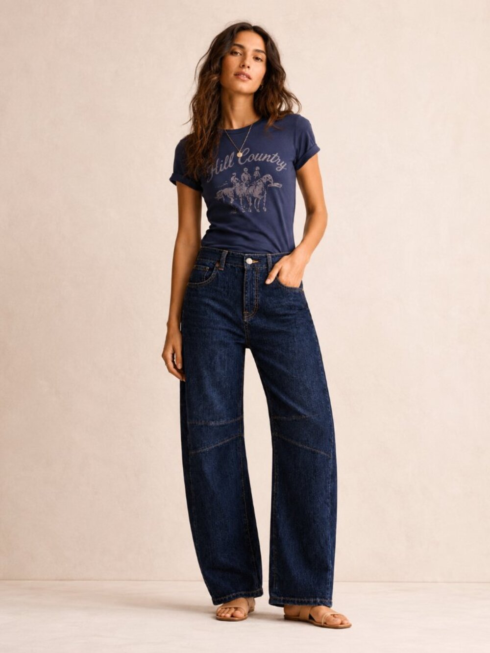 THE RANCHIN' DENIM BARREL JEANS